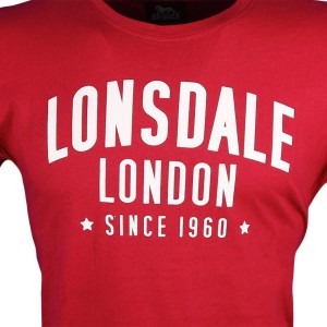 t-shirt 1960 rossa lonsdale LONSDALE - 2