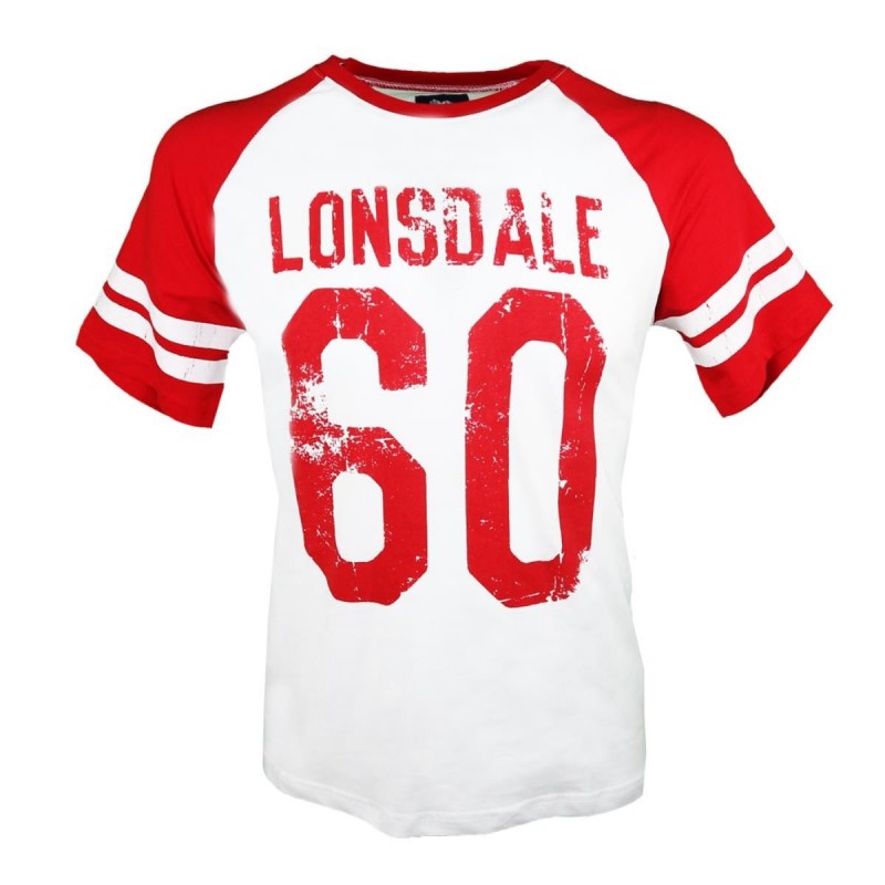t-shirt bianco/rossa lonsdale LONSDALE - 1
