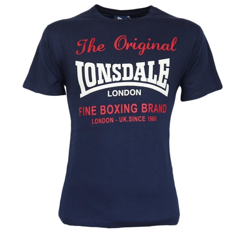t-shirt girocollo navy the original lonsdale LONSDALE - 1