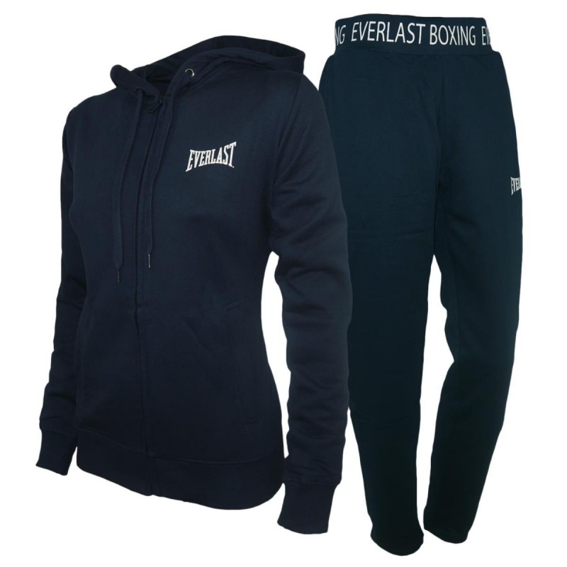 FELPED SUIT WITH BLUE HOOD EVERLAST WOMAN EVERLAST - 1