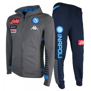 TUTA ACETATA CON CAPPUCCIO GRIGIA SSC NAPOLI 19/20 Kappa - 1