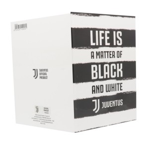 BIGLIETTO AUGURI JUVENTUS LIFE IS BLACK AND WHITE MIGLIARDI - 1