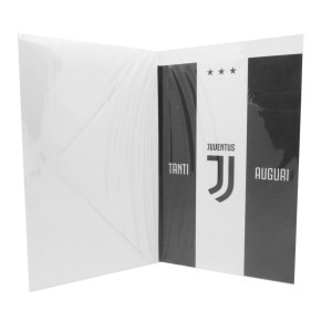 BIGLIETTO AUGURI JUVENTUS SINCE LOGO 1897 CON 3 STELLE MIGLIARDI - 2