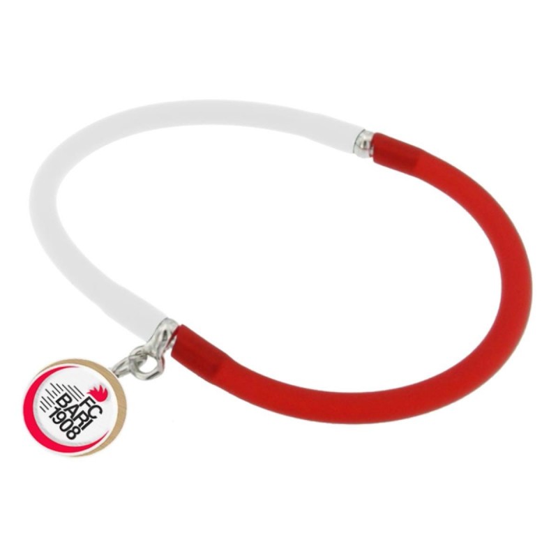 BRACCIALE BICOLORE CON CIONDOLO BARI ISITEC - 1