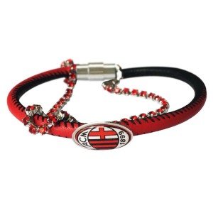 MILAN LEATHER BRACELET WHIT STRASS ISITEC - 1