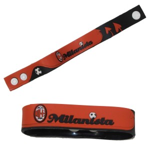 BRACCIALETTO IN PVC AC MILAN NEMESI - 1