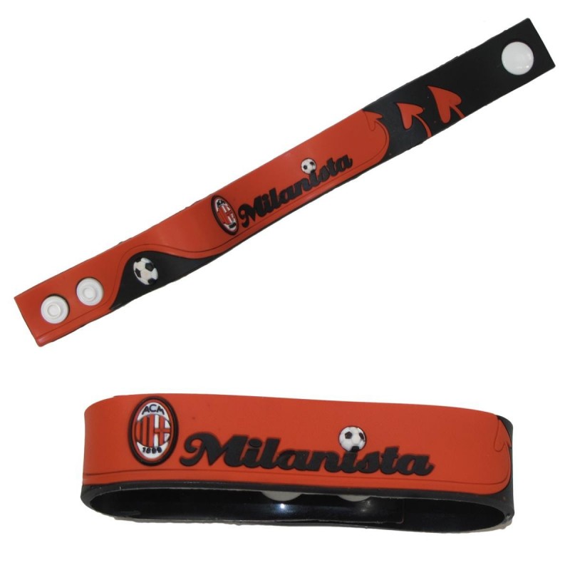 BRACCIALETTO IN PVC AC MILAN NEMESI - 1