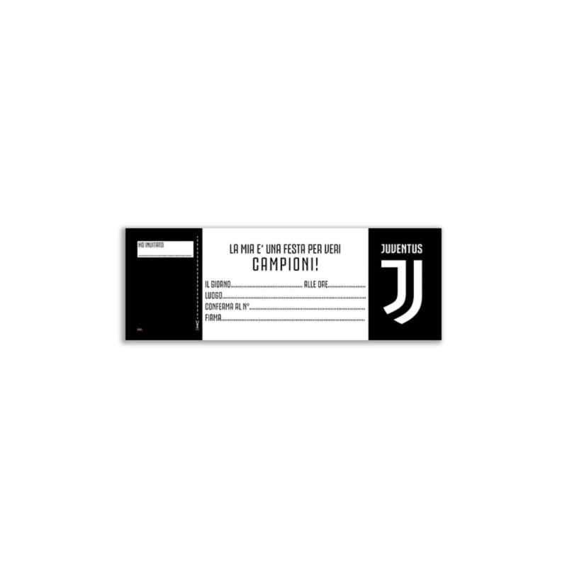 CARNET INVITI PARTY JUVENTUS H MIGLIARDI - 1