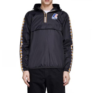 k-way banda nero mezza zip con cappuccio KWAY - 1