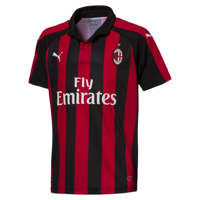 MAGLIA GARA HOME BAMBINO AC MILAN 2018/2019 PUMA - 1