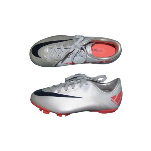 mercurial victory ii fg bambino silver / fucsia NIKE - 1