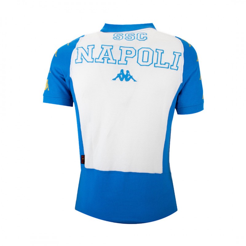 Ssc Napoli Tuta Kappa Bianca E Oro POLO NAPOLI TEAM BLU/ORO