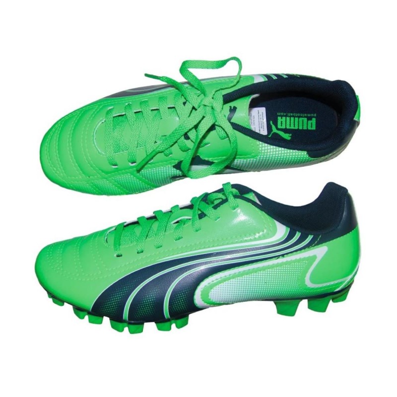 SCARPE CALCIO PUMA V6 11 VERDE FLUO FG PUMA - 1