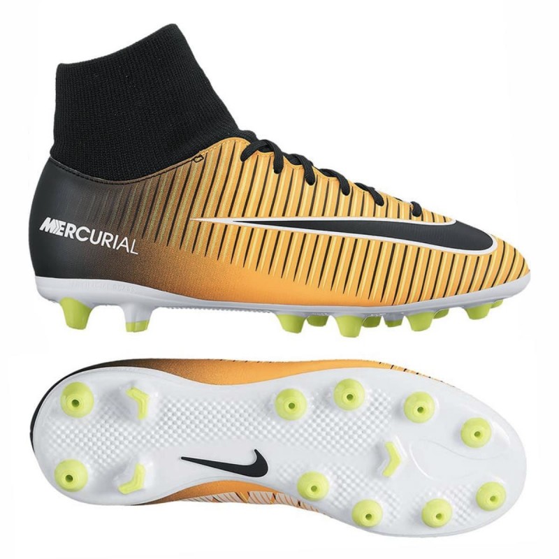 SHOES NIKE FOOTBALL ORANGE JR MERCURIAL VICTORY VI DYNAMIC FIT AG-PRO NIKE - 1