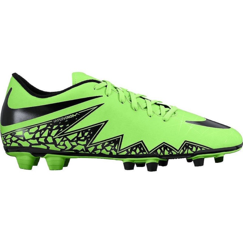 NIKE GREEN FOOTBALL SHOES HYPERVENOM PHAD II FG 749889 NIKE - 1