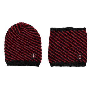 SET CAPPELLO A RIGHE E COLLO BOY AC MILAN ENZO CASTELLANO - 1