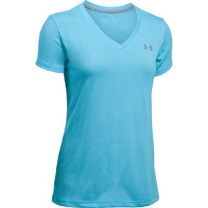 t-shirt azzurra donna threadborne under armour UNDER ARMOUR - 1