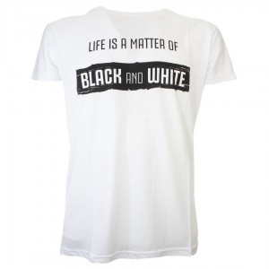 T-SHIRT BIANCA BLACK AND WHITE JUVENTUS MIGLIARDI - 1