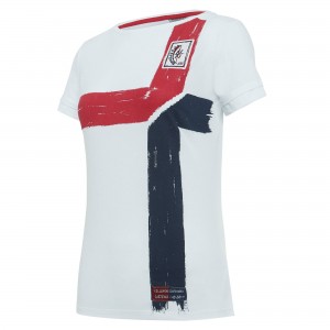 T-SHIRT CENTENARIO CAGLIARI BIANCA MACRON - 1