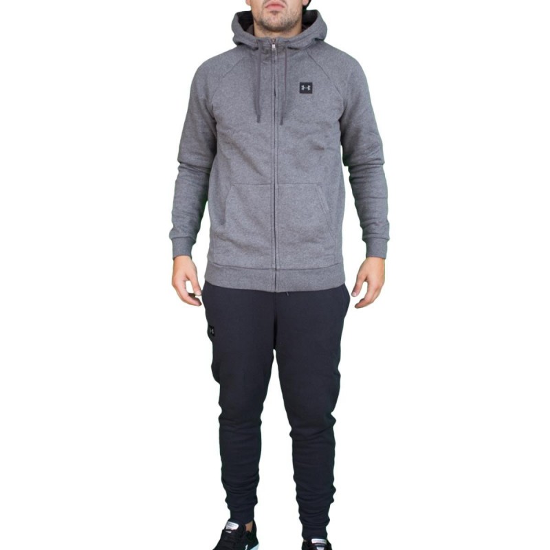 FLEECE TRACKSUIT GRAY WITH HOOD UNDER ARMOR