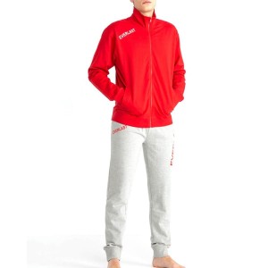 FLEECE FULL ZIP TRACKSUIT RED/GRAY EVERLAST EVERLAST - 2