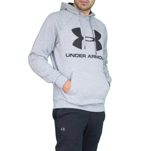 RIVAL FLEECE TRACKSUIT GRAYBLACK WITH HOOD UNDER ARMOR UNDER ARMOUR - 3