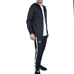 BLACK FULL ZIP TRACKSUIT WITH HOOD UNDER ARMOR UNDER ARMOUR - 3