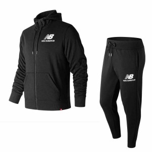 tuta full zip nera con cappuccio new balance NEW BALANCE - 1