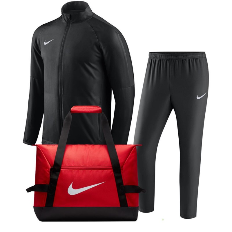 tuta sport nike nera bambino con borsone rosso NIKE - 1