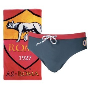 AS ROMA COSTUME SLIP BLU ANTRACITE AMISTAD - 1