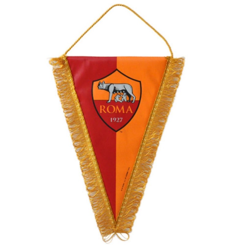 AS ROMA GAGLIARDETTO TRIANGOLARE GIALLOROSSO GRANDE NEMESI - 1