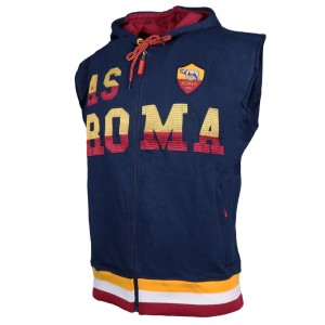 AS ROMA SMANICATO FULL ZIP CON CAPPUCCIO BLU AMISTAD - 2