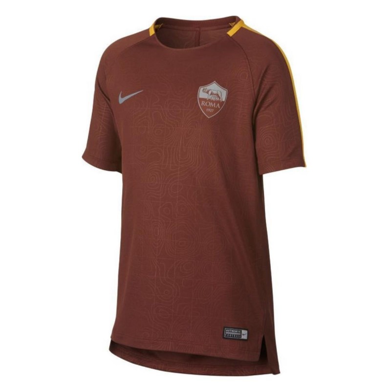 AS ROMA T-SHIRT ALLENAMENTO DRI FIT SQUAD ROSSA BAMBINO NIKE - 1