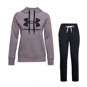 WOMEN FLEECE TRACKSUIT WHITE WITH HOOD UNDER ARMOR UNDER ARMOUR - 1