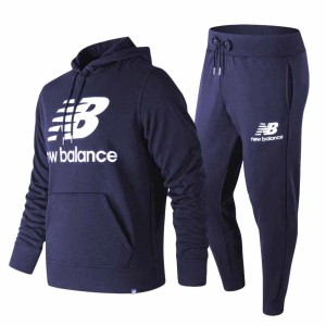 tuta felpata blu con cappuccio new balance NEW BALANCE - 1