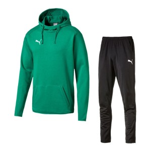 GREEN FLEECE HOODED TRACKSUIT PUMA PUMA - 2