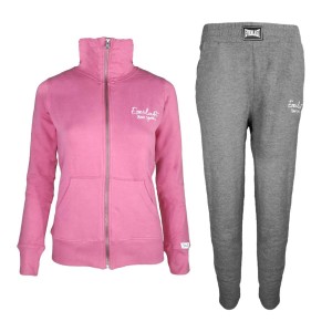 TUTA FELPATA ROSA E GRIGIA DONNA EVERLAST