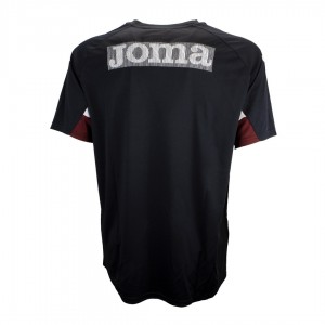 T-SHIRT TORINO ALLENAMENTO NERA CON SPONSOR 2019/2020 JOMA - 2