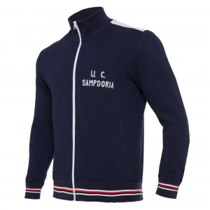 GIACCA A VENTO ROSSA/NAVY CAGLIARI MACRON - 1