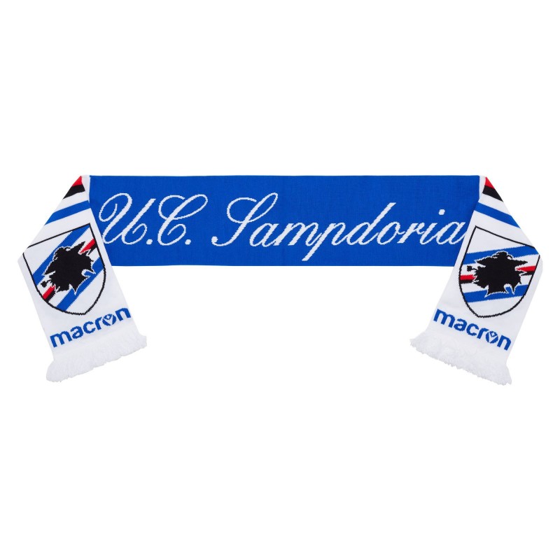 SCIARPA DOPPIATA SAMPDORIA BIANCA MACRON - 1