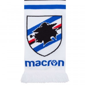 SCIARPA DOPPIATA SAMPDORIA BIANCA MACRON - 2