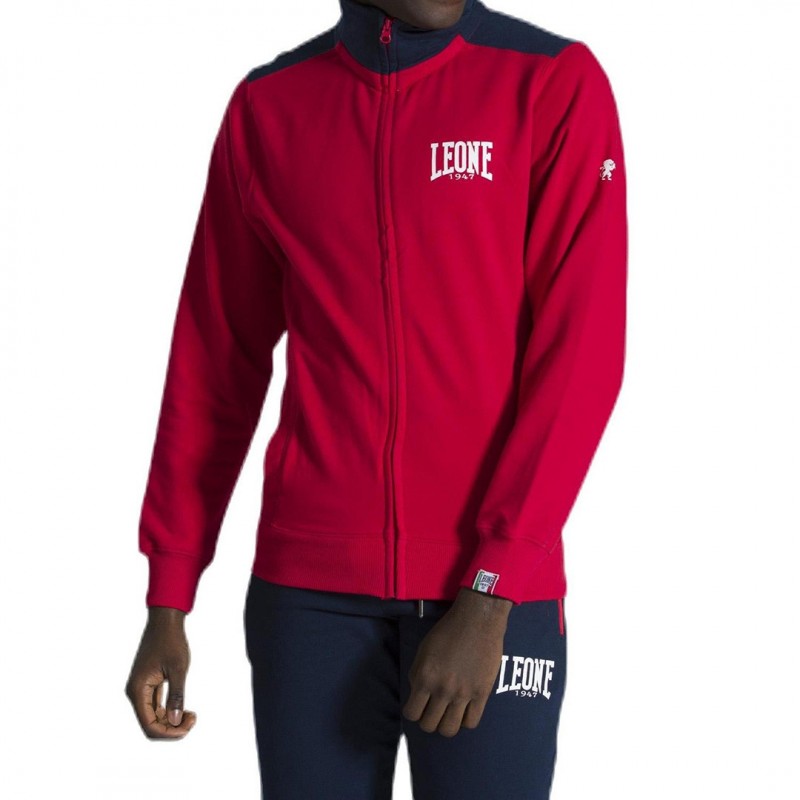 tuta leone 1947 rossa/navy full zip basic LEONE - 1