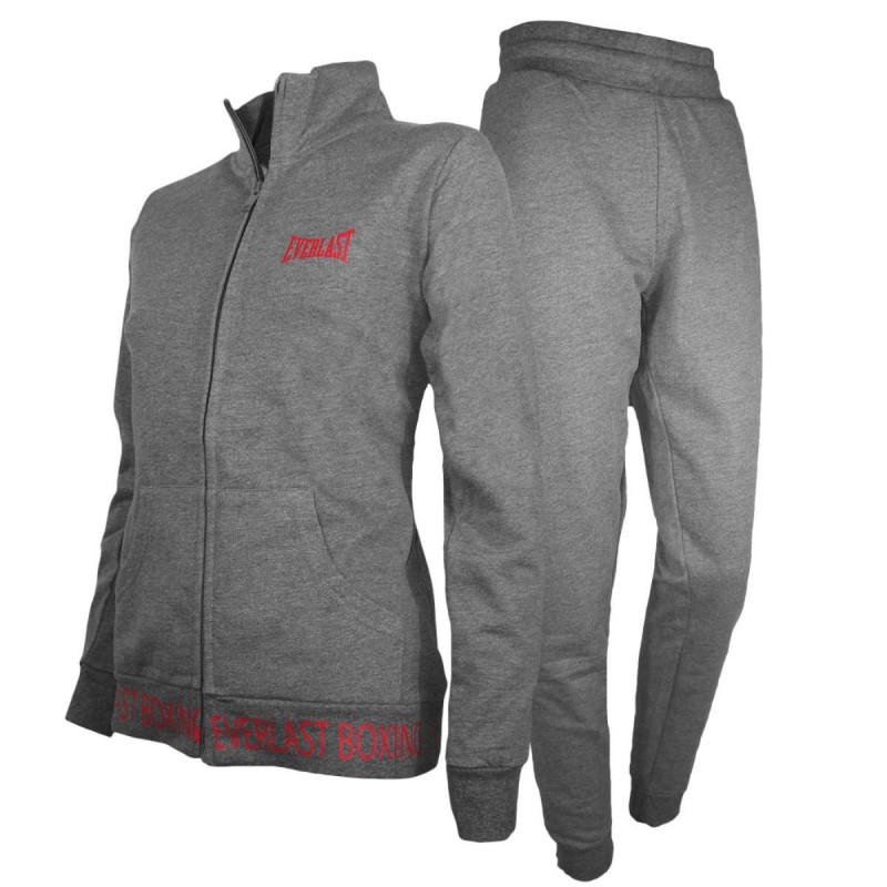 TUTA FELPATA FULL ZIP GRIGIA DONNA EVERLAST EVERLAST - 1