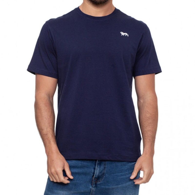 t-shirt logo navy lonsdale LONSDALE - 1