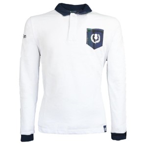 polo elite bianca ml rugby scozia MACRON - 1