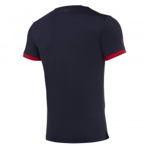 T-SHIRT CAGLIARI BLU CENTENARIO 2019/2020 MACRON - 2