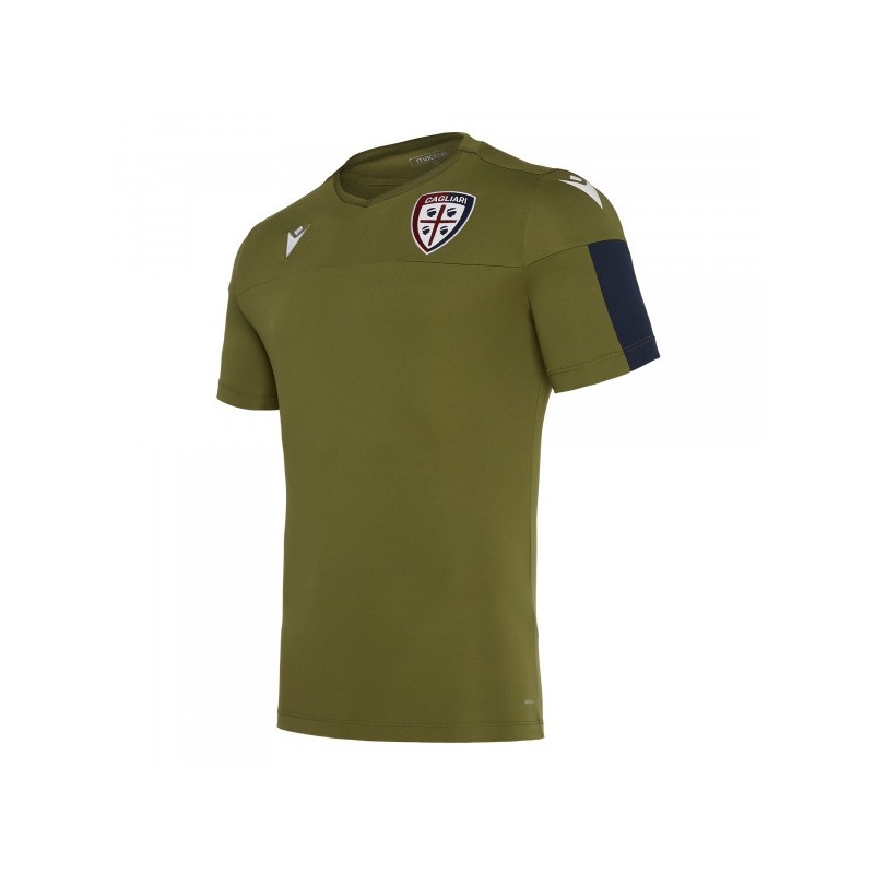 T-SHIRT ALLENAMENTO CAGLIARI VERDE 2019/2020 MACRON - 1