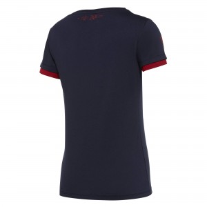 T-SHIRT CAGLIARI BLU CENTENARIO 2019/2020 MACRON - 2