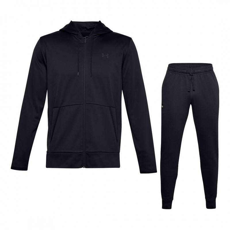 TUTA FELPATA UNDER ARMOUR NERA FULL ZIP CON CAPPUCCIO UNDER ARMOUR - 1