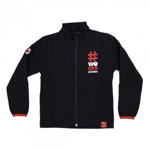 FELPA MILAN NERA FULL ZIP BAMBINO MIGLIARDI - 1